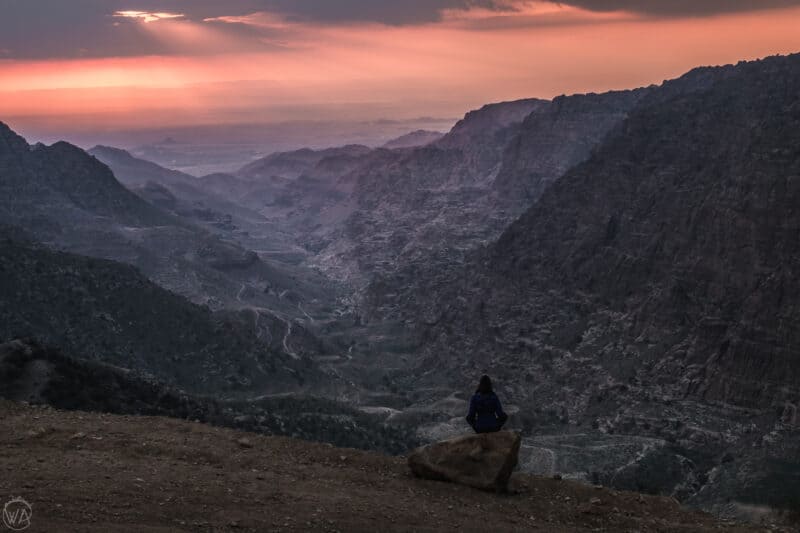 View of a valley at Dana Bioreserve Jordan