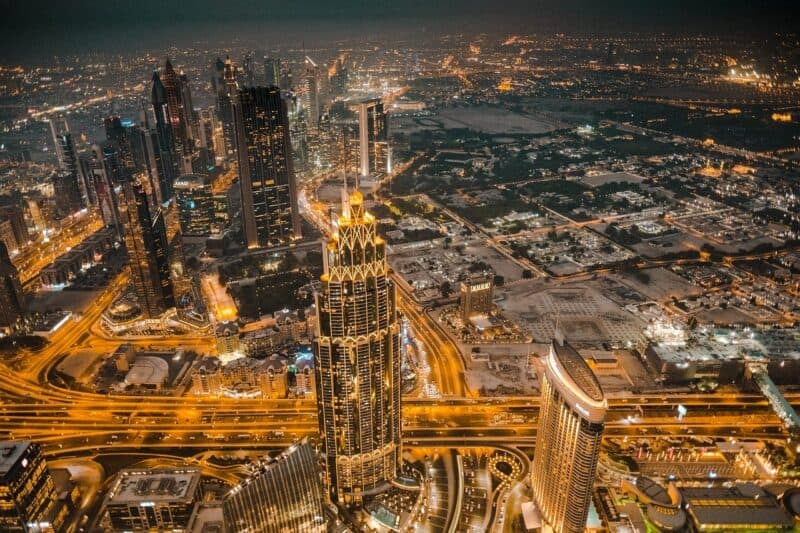 Skyline of Dubai International Financial Center (DIFC)