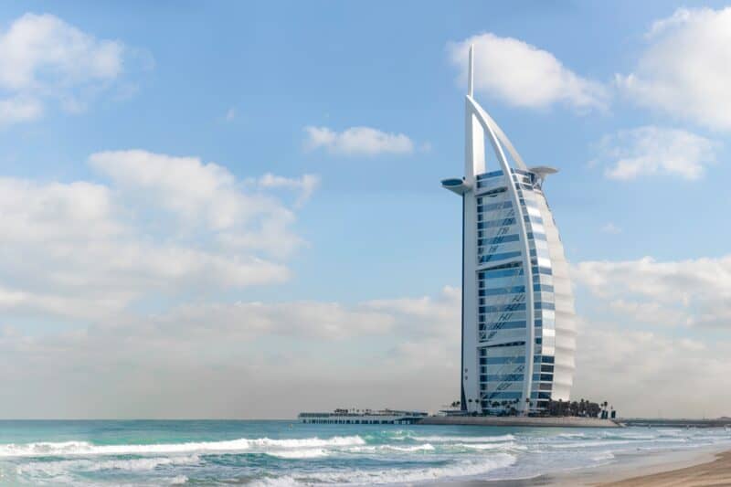 Burj Al Arab 7 star hotel in Jumeirah Dubai