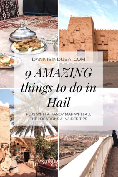 Pinterest pin with text saying "9 Amazing Things to do in Hail"