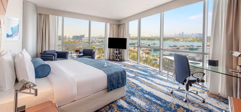 Room overlooking Dubai Creek with Dubai Creek view, 5 star hotels in Dubai Creek