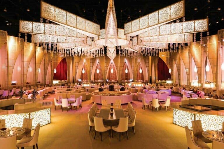 ramadan iftar in dubai, gold decor, majlis