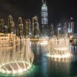 dubai fountain show times