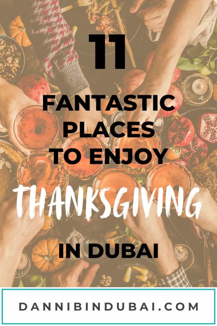 Thanksgiving in Dubai Pinterest pin graphic